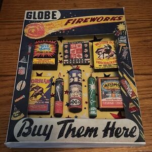 Globe fireworks display, not real fireworks